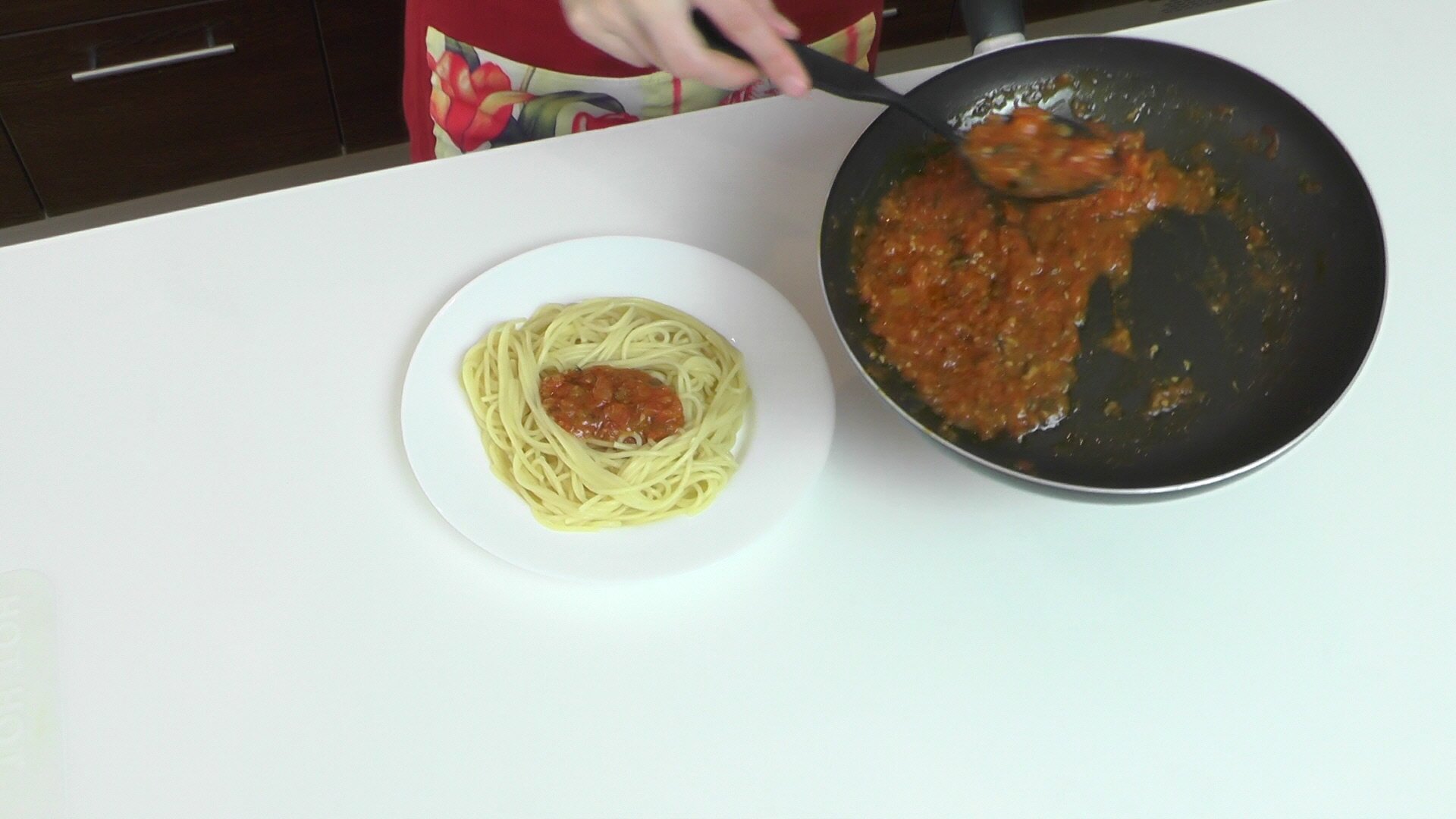 сапагетти с соусом рецепт 009